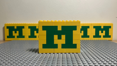 Picture of green lego M figure