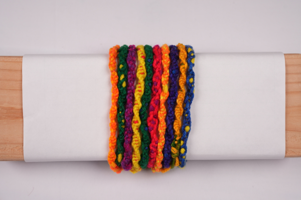 bracelets wrapped on board