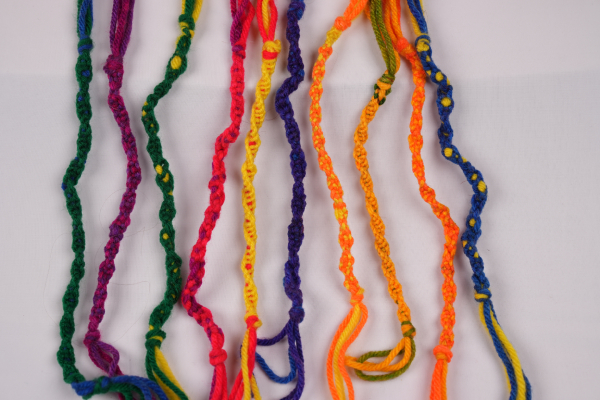 bracelets on table